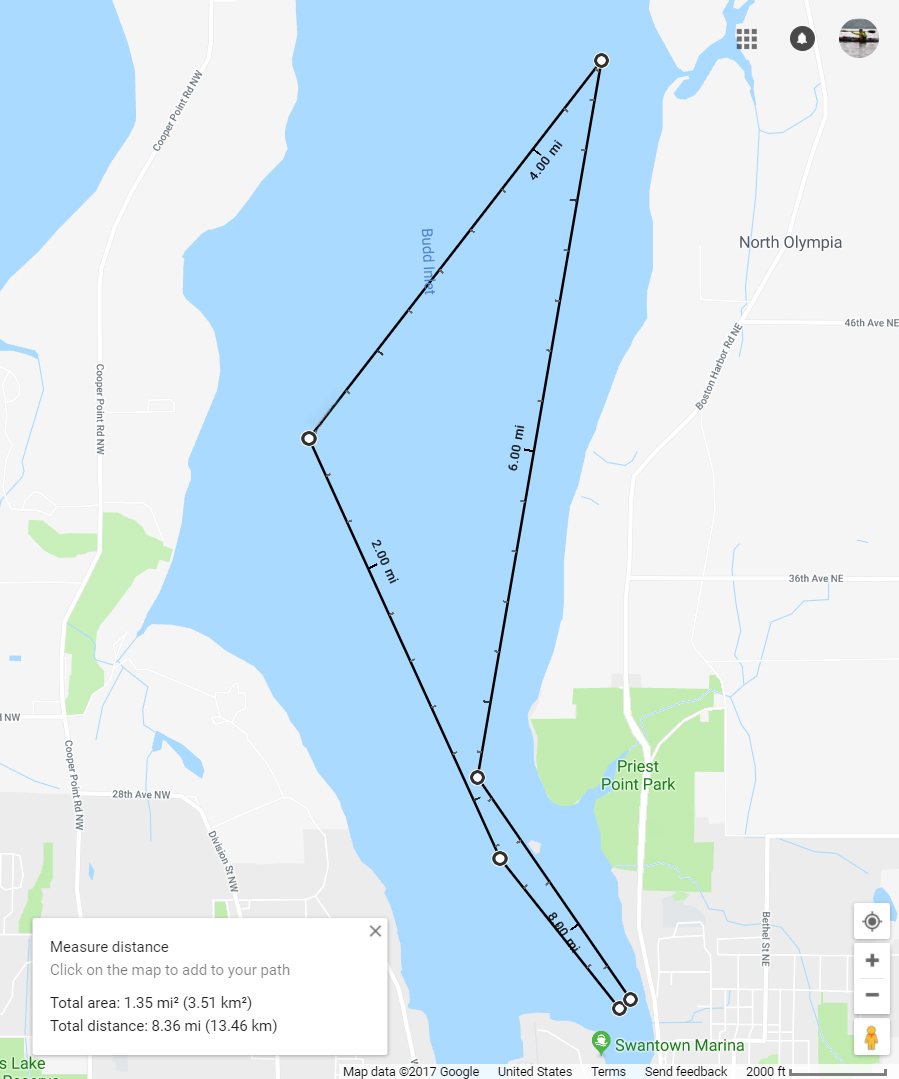 Large view of the long course