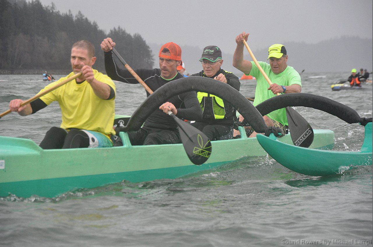 4-man OC battles the waves in the Rough Water race